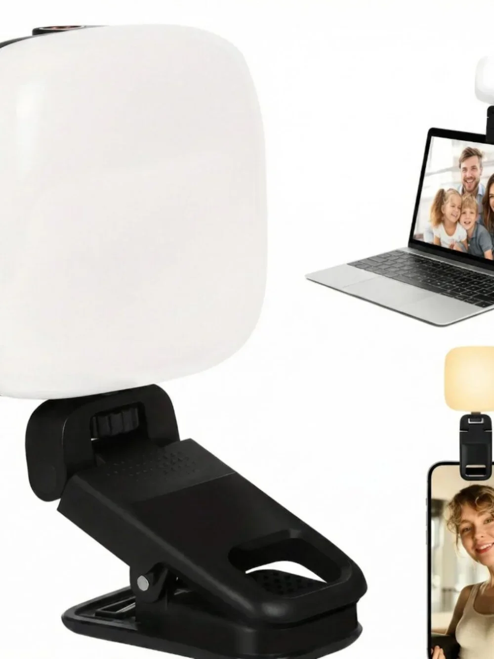 Seashell Mini Clip-On LED Fill Light - Black